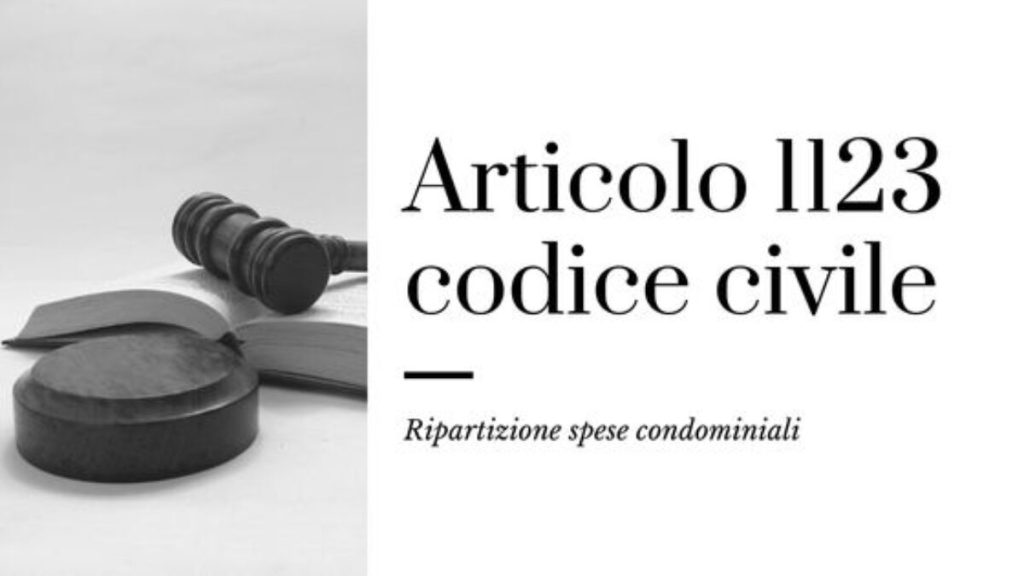 Art. 1123 C.C. - Ripartizione delle spese